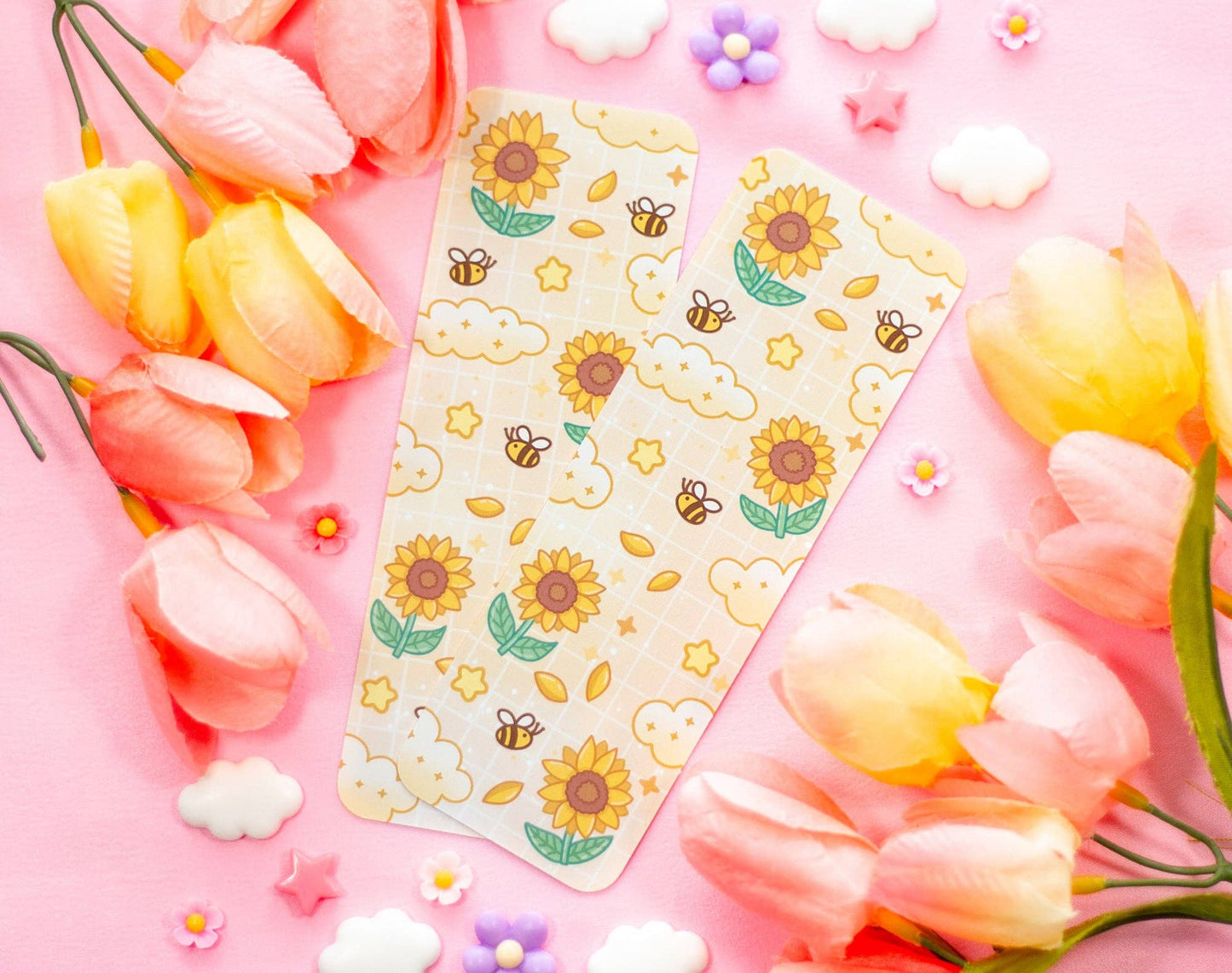 ๐ป Sunflower Dreams Bookmark โ Glossy & Double-Sided! ๐
