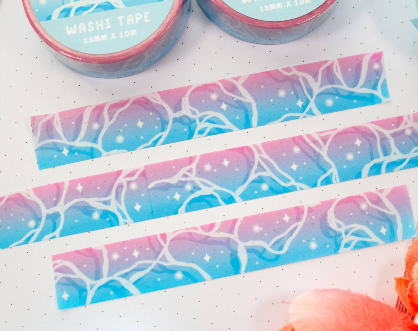 🌀 Vaporwave Water Washi Tape – Dreamy Retro Waves!