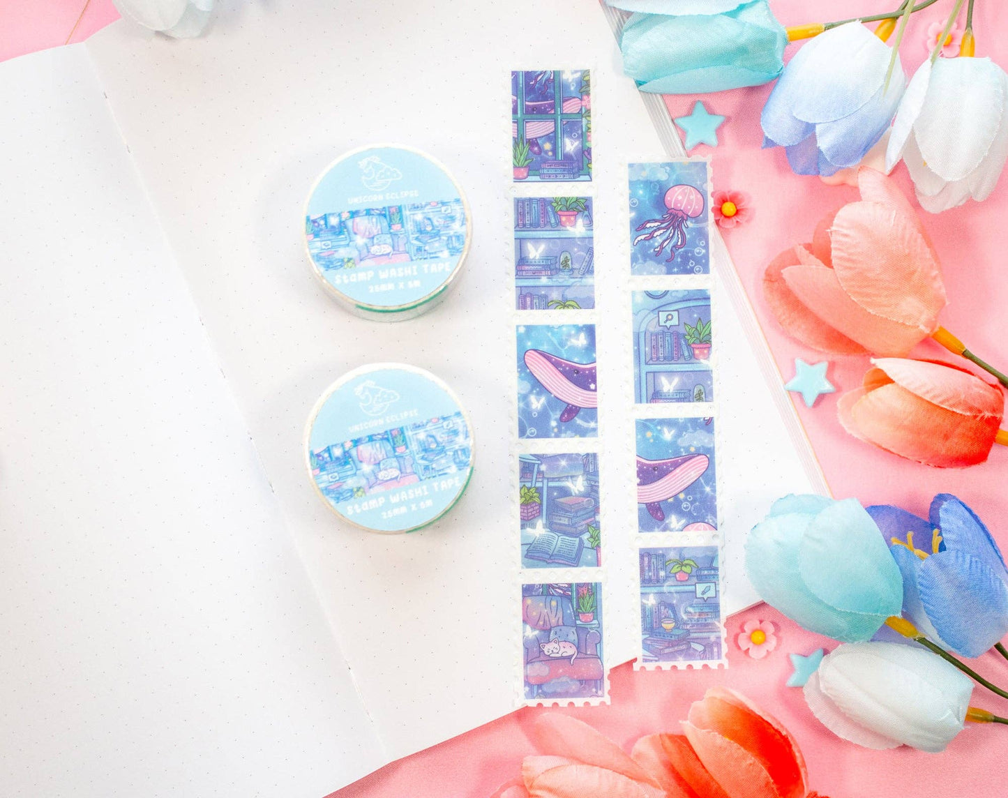 π Reading Room Stamp Washi Tape β Bookish Dreams Begin Here!