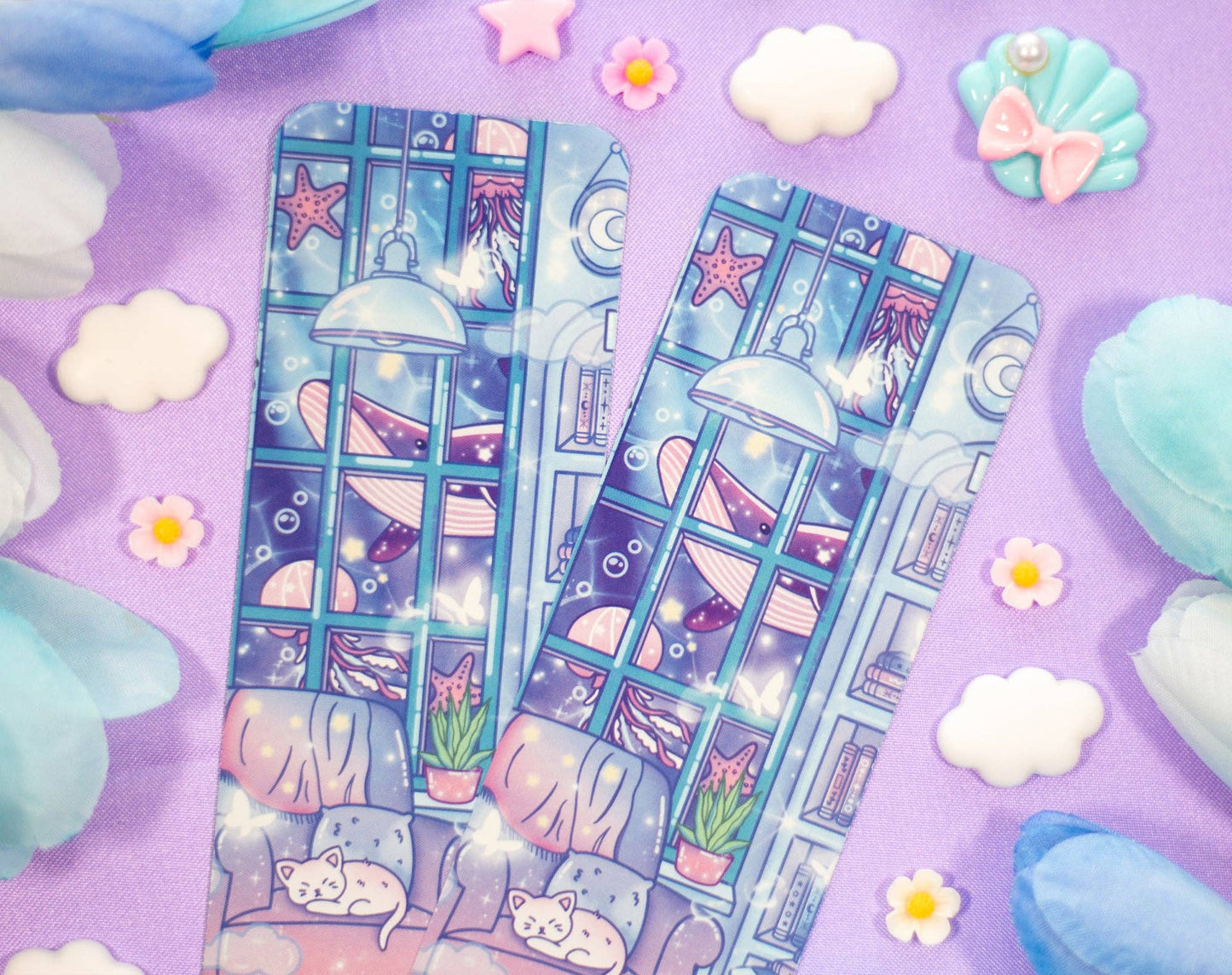 📖 Reading Room Bookmark – Glossy & Double-Sided! 🛋️