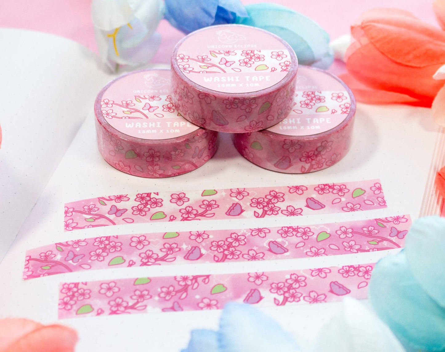 🌸 Sakura Washi Tape – Blossoms on Every Page!