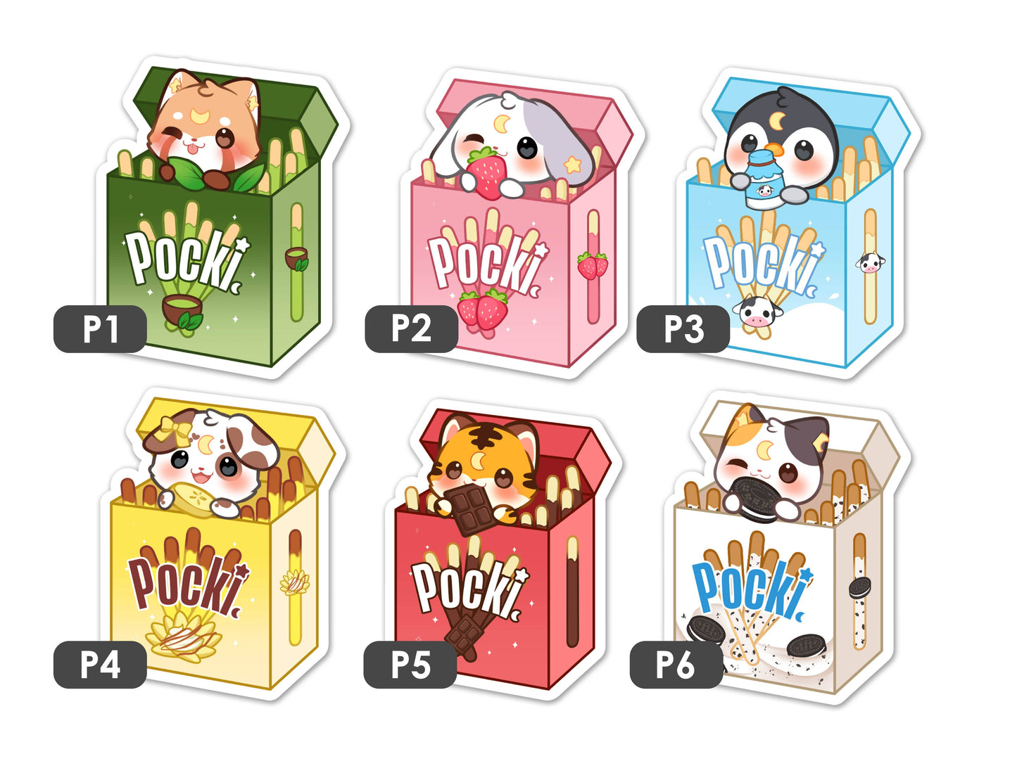 Pocki Friends Sticker