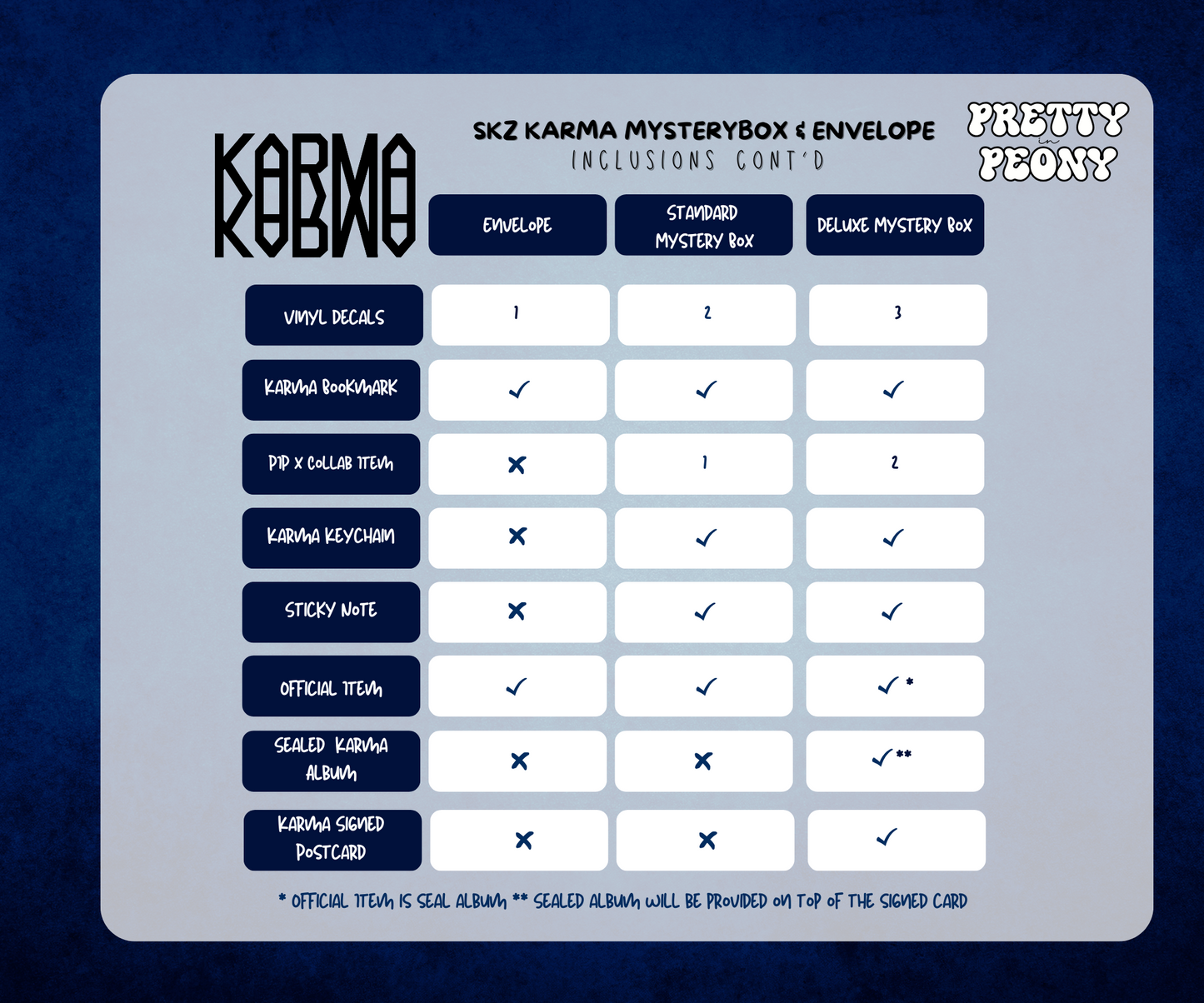 ✨ Karma Mystery Envelope & Boxes ✨