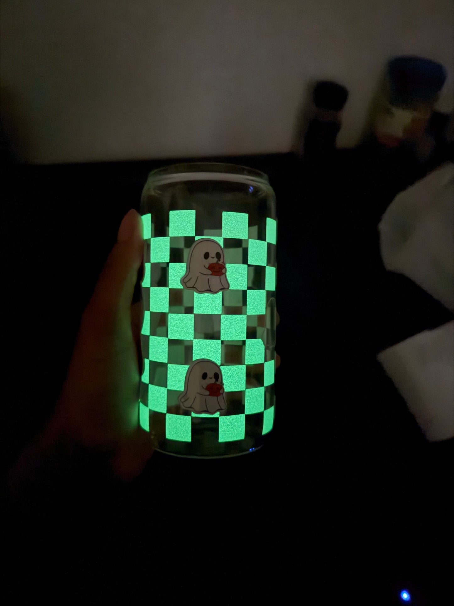 SKZOO Halloween Glow-in-the-Dark Glass Cup