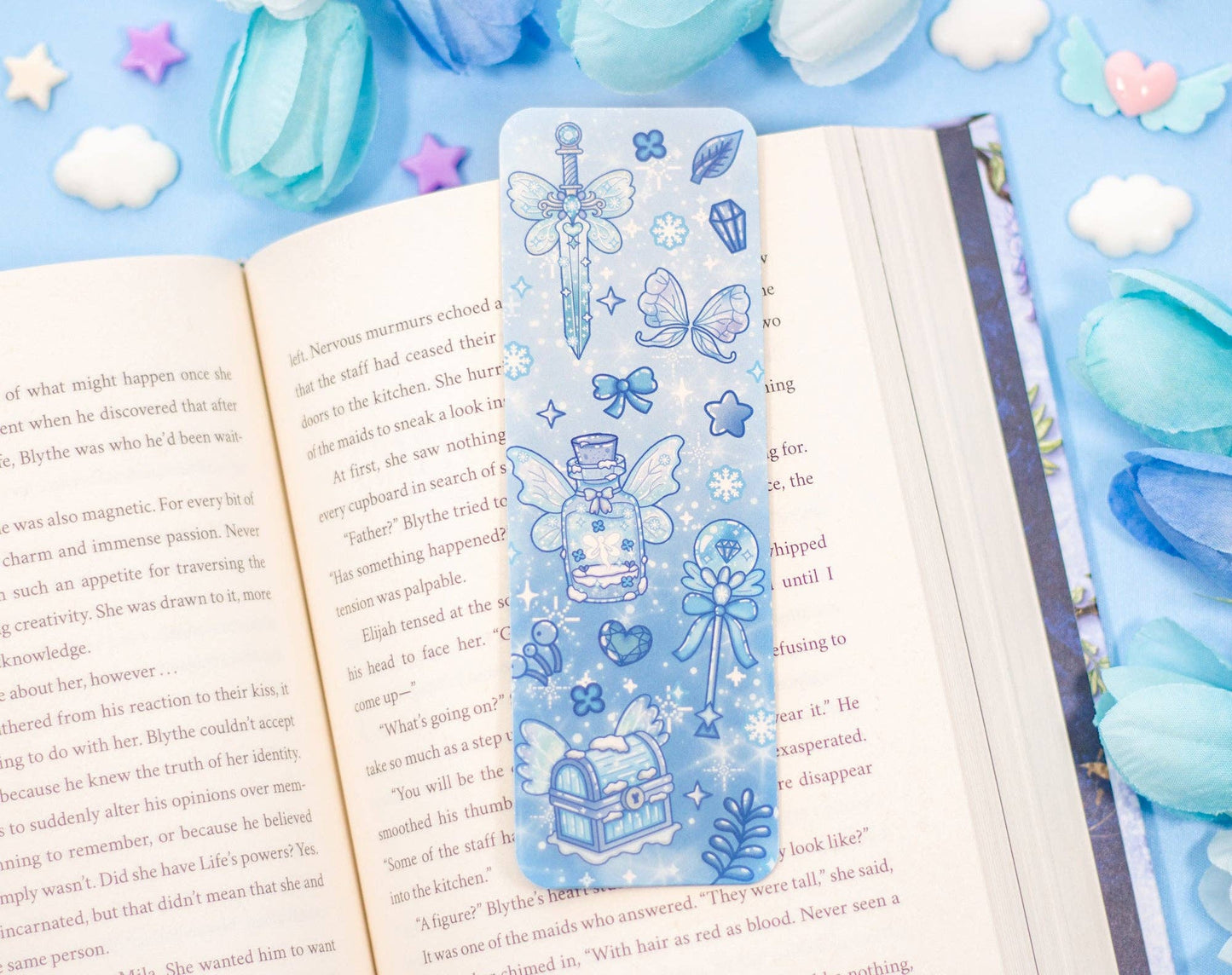 βοΈ Frozen Fairy Bookmark β Glossy & Double-Sided! π§ββοΈ