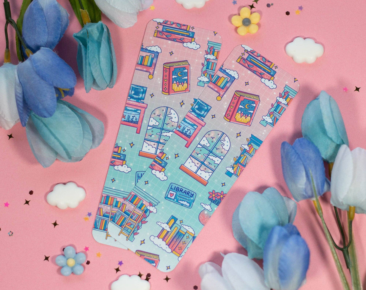 π Library Bookmark β Glossy & Double-Sided! ποΈ