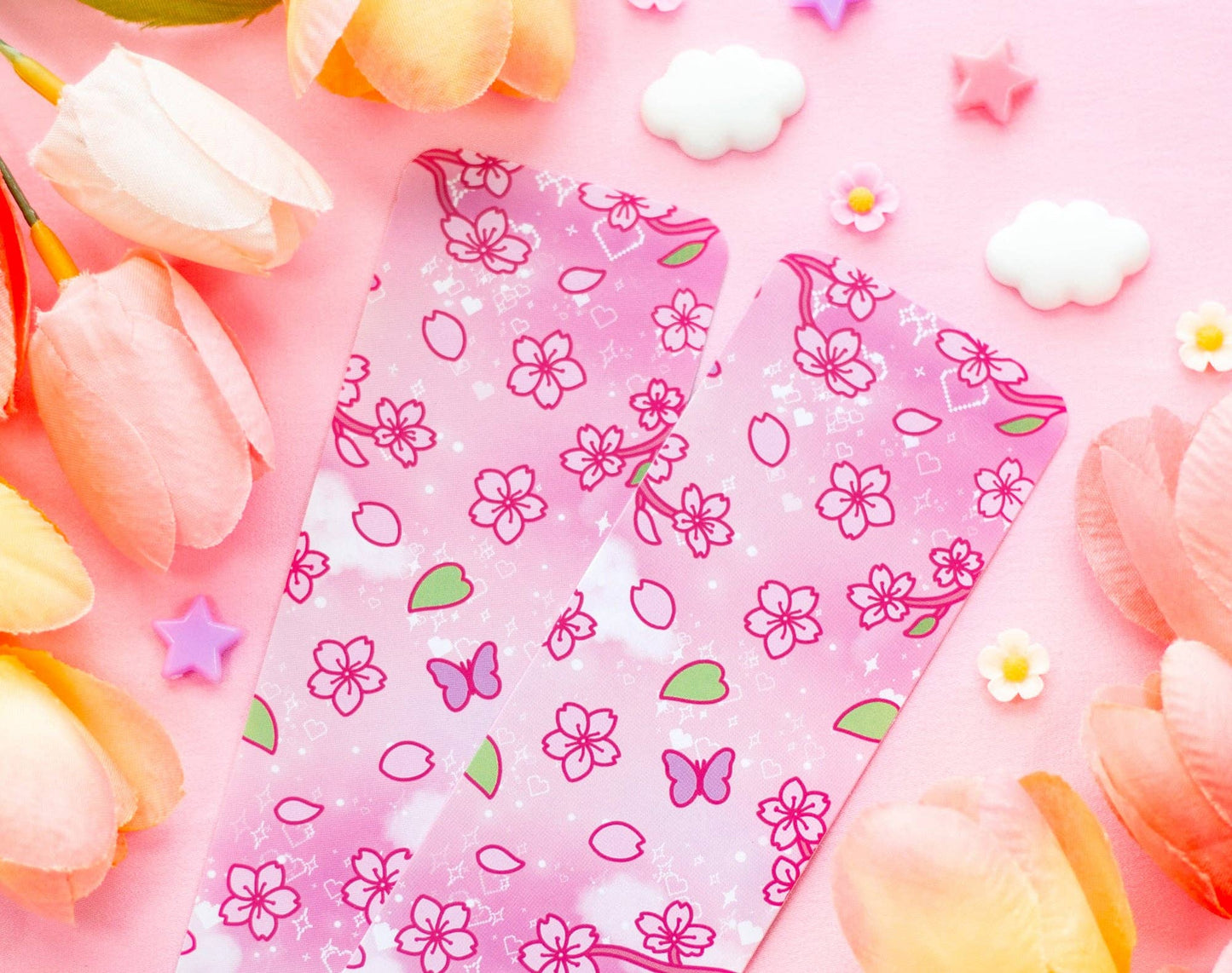 🌸 Sakura Bookmark – Glossy & Double-Sided! 🌸
