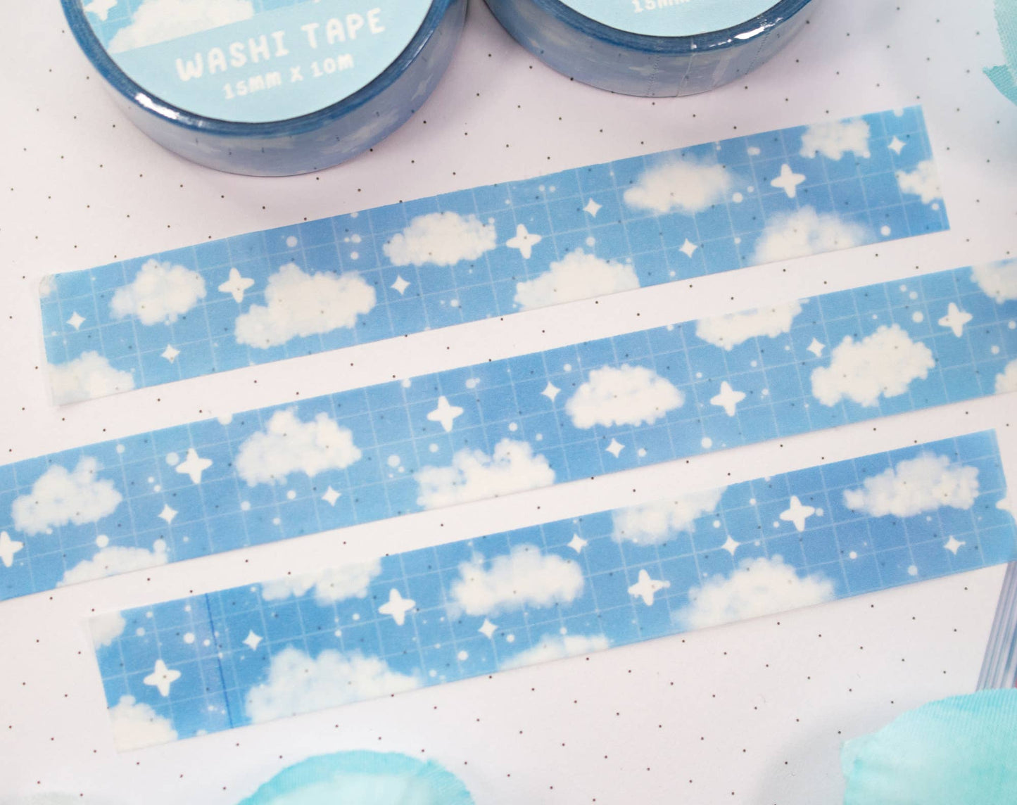 ☁️ Cloud Sky Washi Tape – Soft Skies, Soft Touch!