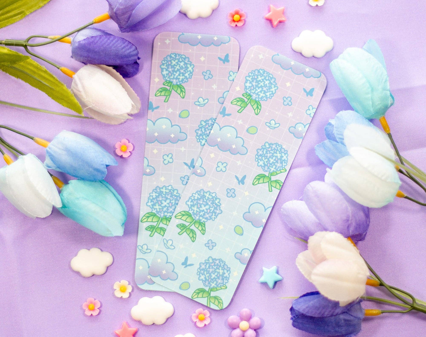 π Hydrangea Dreams Bookmark β Glossy & Double-Sided! πΈ