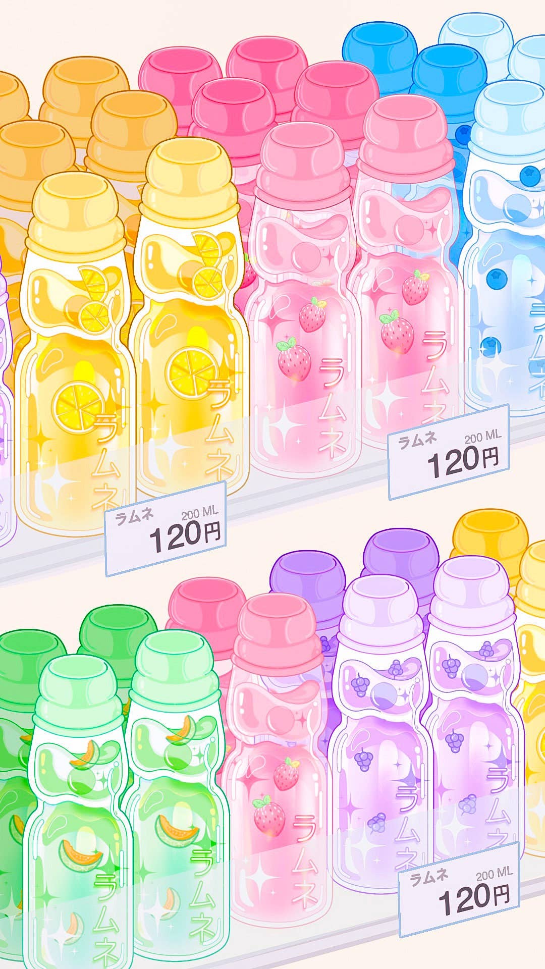 Ramune Soda Stickers
