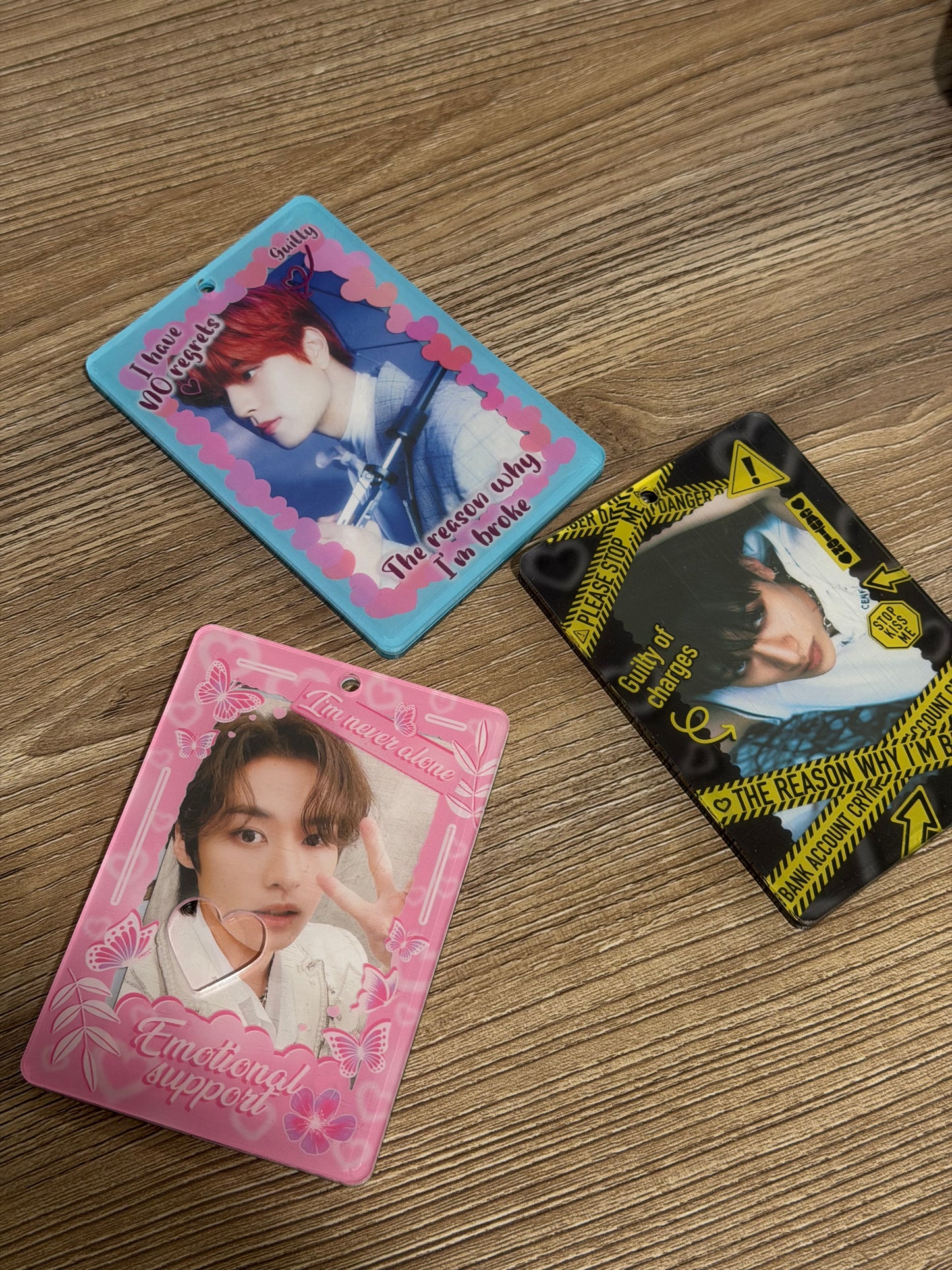Photo Card Holders – “Reasons Why I’m Broke” & Minsung Edition