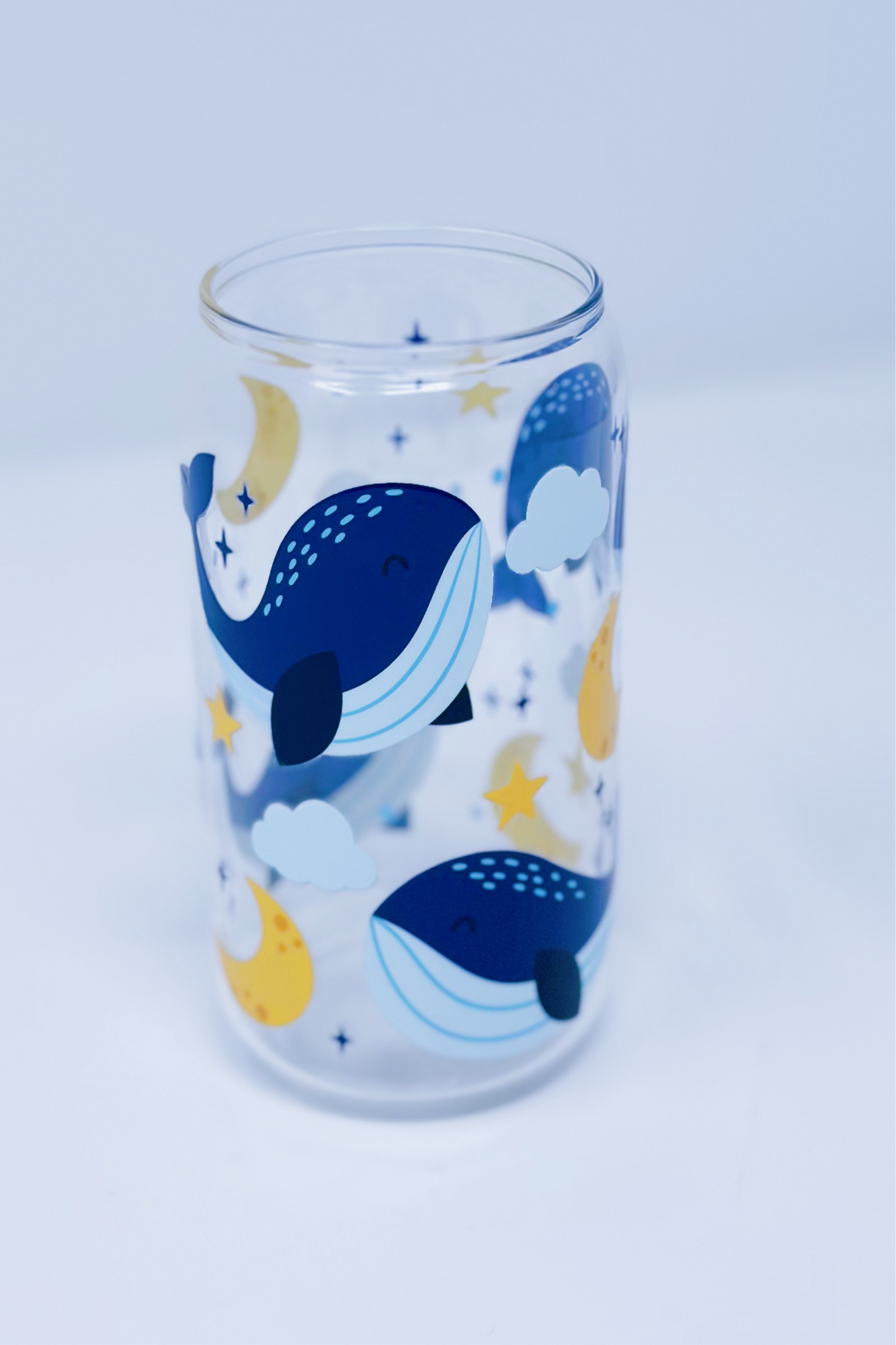 16 oz Study Time Glass Cup