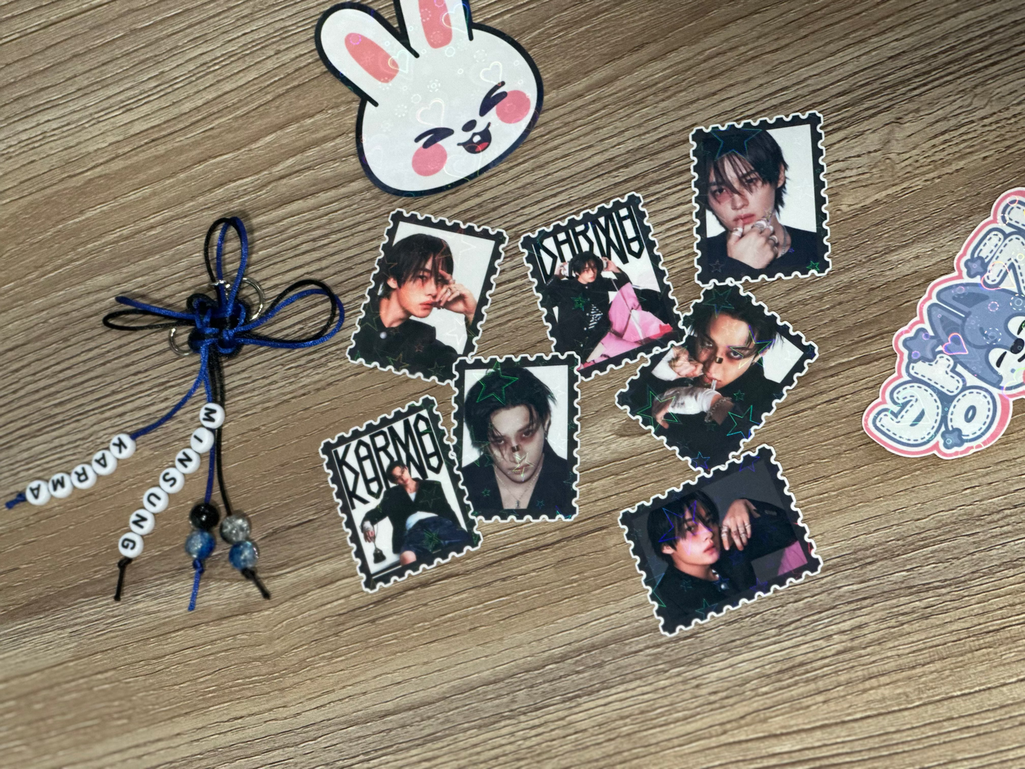 SKZ Karma Stamp Holographic Stickers