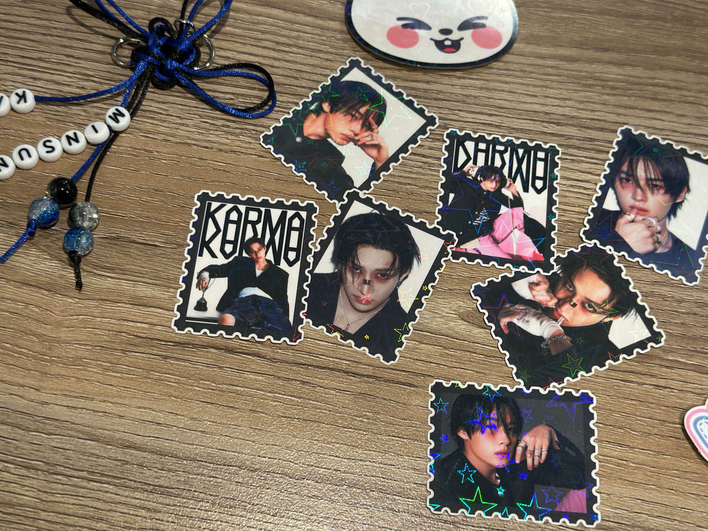SKZ Karma Stamp Holographic Stickers