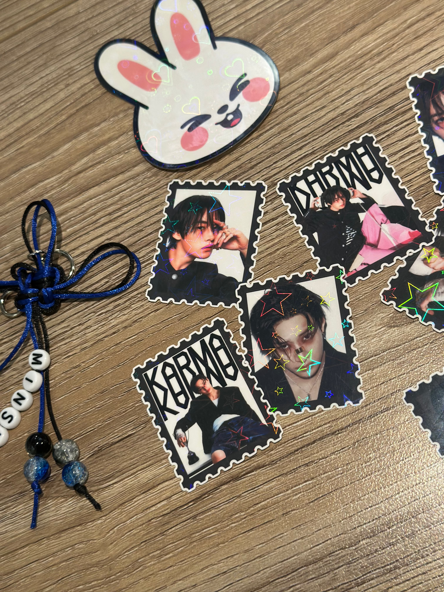 SKZ Karma Stamp Holographic Stickers