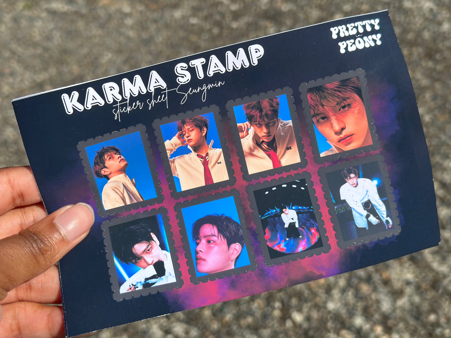 SKZ Karma Stamp Sticker Sheets
