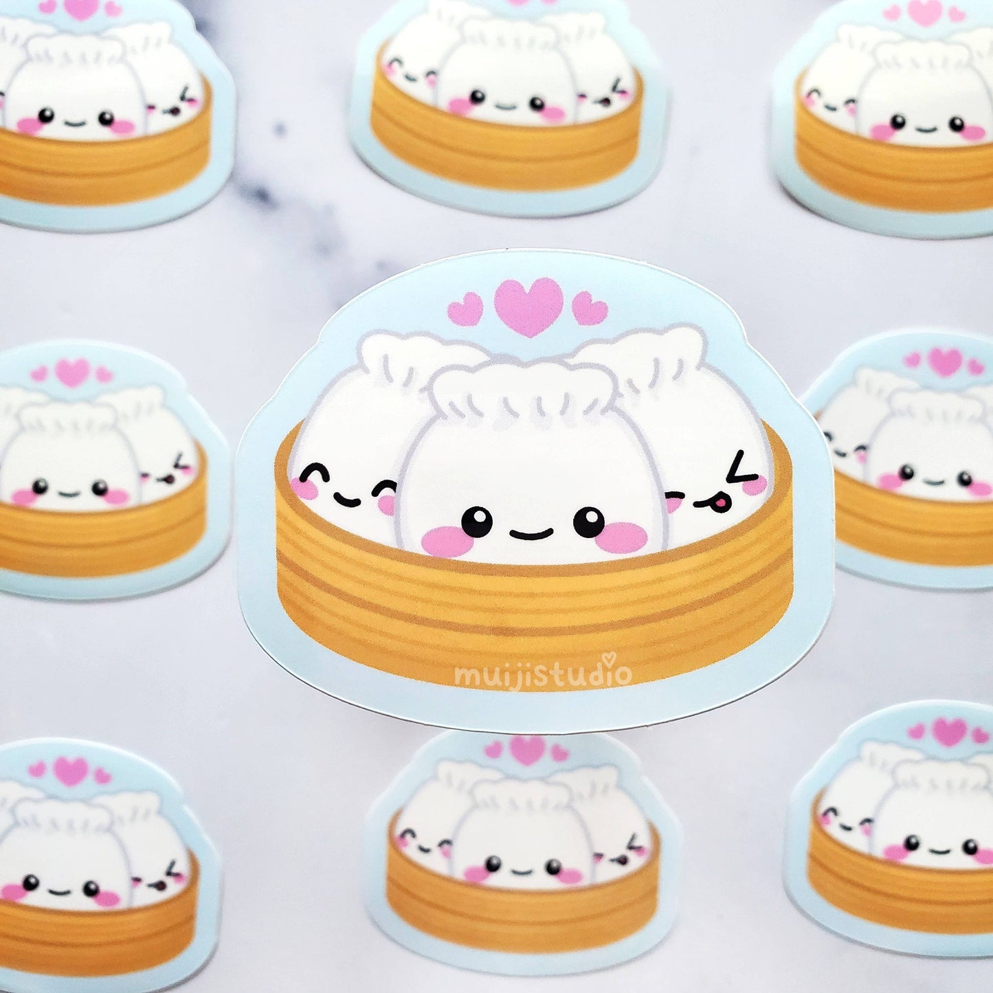 Xiao Long Bao Buddies Sticker, Chinese Steamed Buns Dim Sum