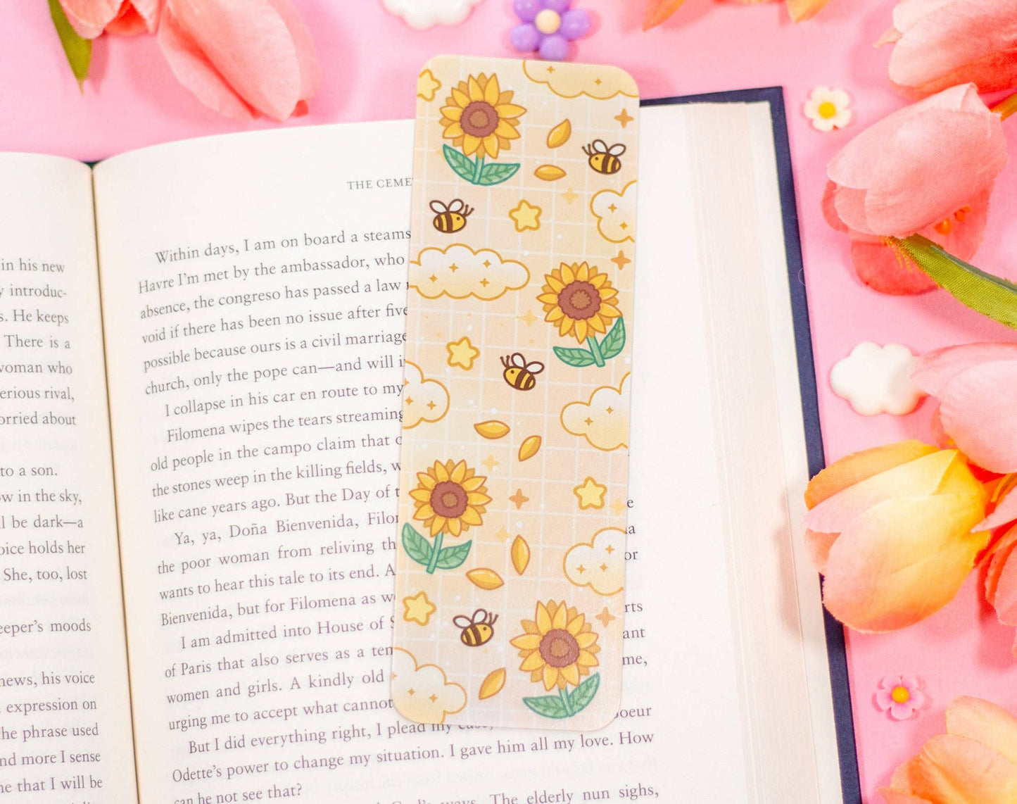 ๐ป Sunflower Dreams Bookmark โ Glossy & Double-Sided! ๐
