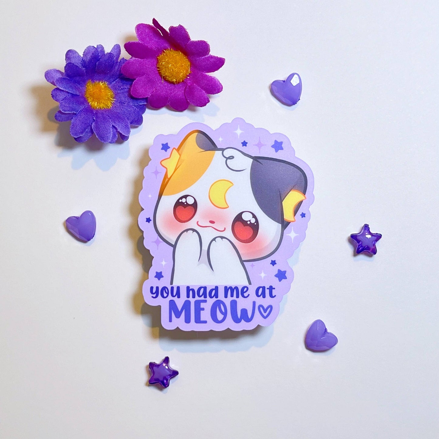 π± You Had Me at Meow Vinyl Sticker β Purrfectly Adorable! π