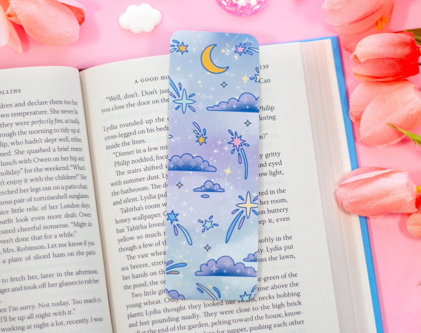 🌌 Celestial Galaxy Bookmark – Glossy & Double-Sided! ✨