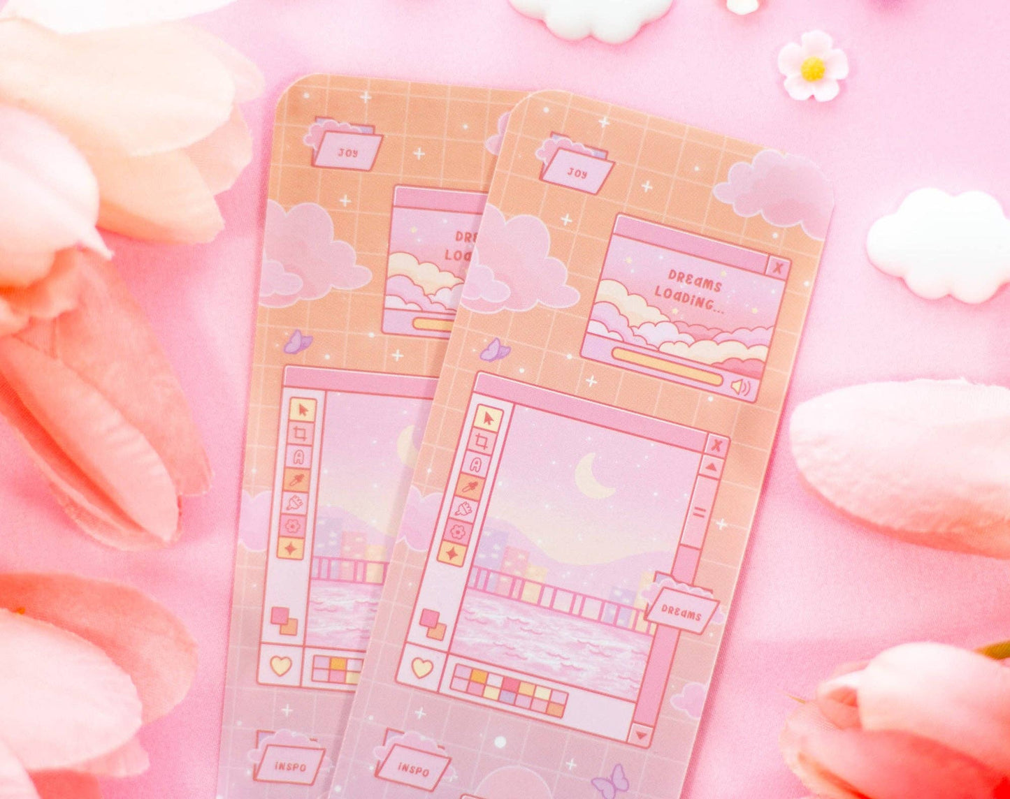 π Digital Dreamscape Bookmark β Glossy & Double-Sided! π₯οΈ