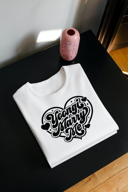 Yoongi Marry Me Graphic T-Shirt Hoodie