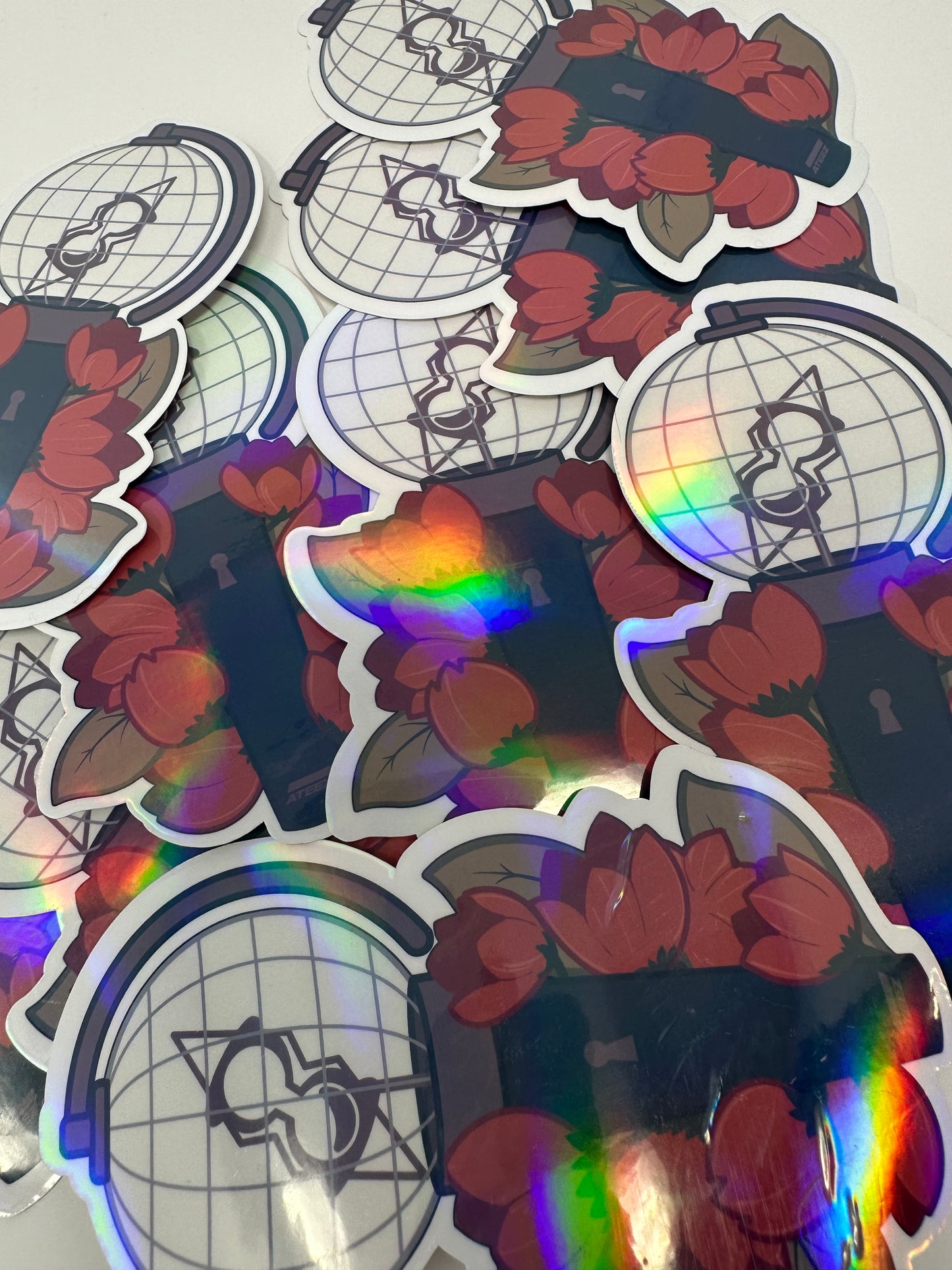 Ateez Light Stick Holographic Stickers 3 in x 5.25 in