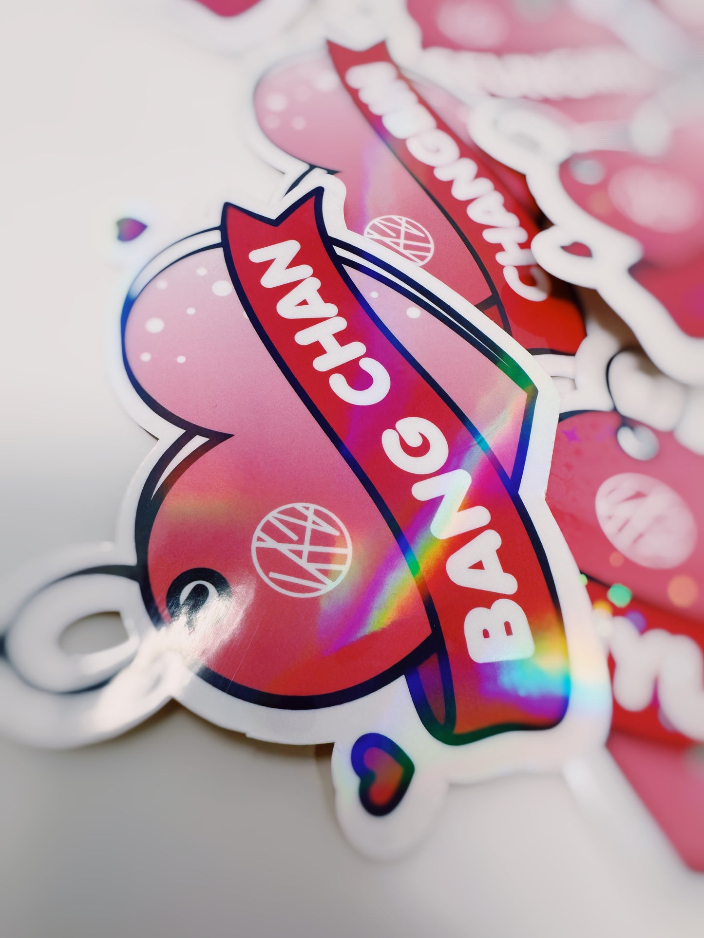 Stray Kids SKZ Holographic Heart Sticker 4.25 in x 3.5 in