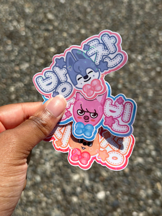 SKZOO Name Badge Stickers