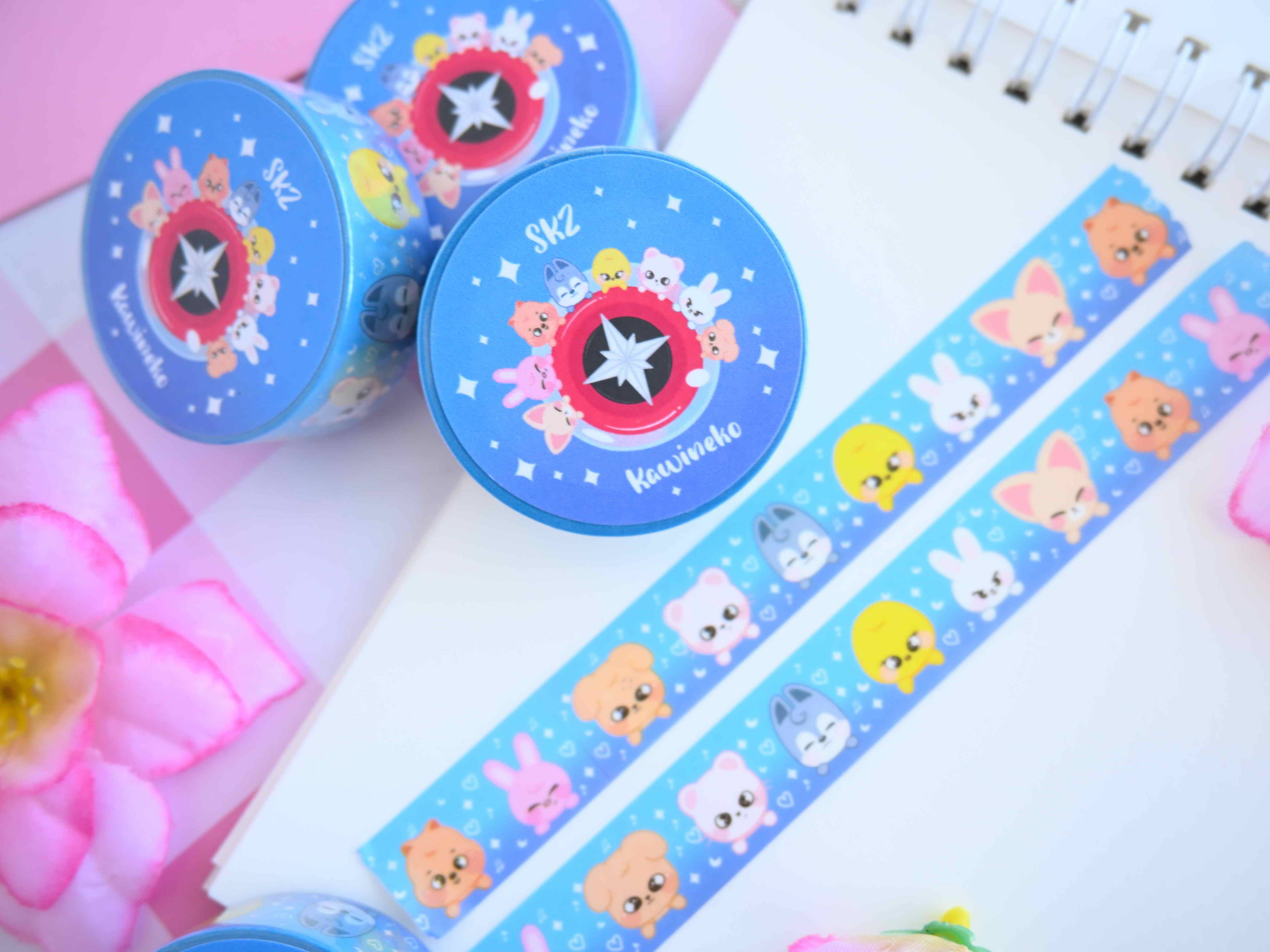 🎀 SKZOO Washi Tape – Adorable Idol Friends! 🌸-thumbmail-2