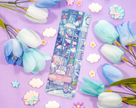 📖 Reading Room Bookmark – Glossy & Double-Sided! 🛋️