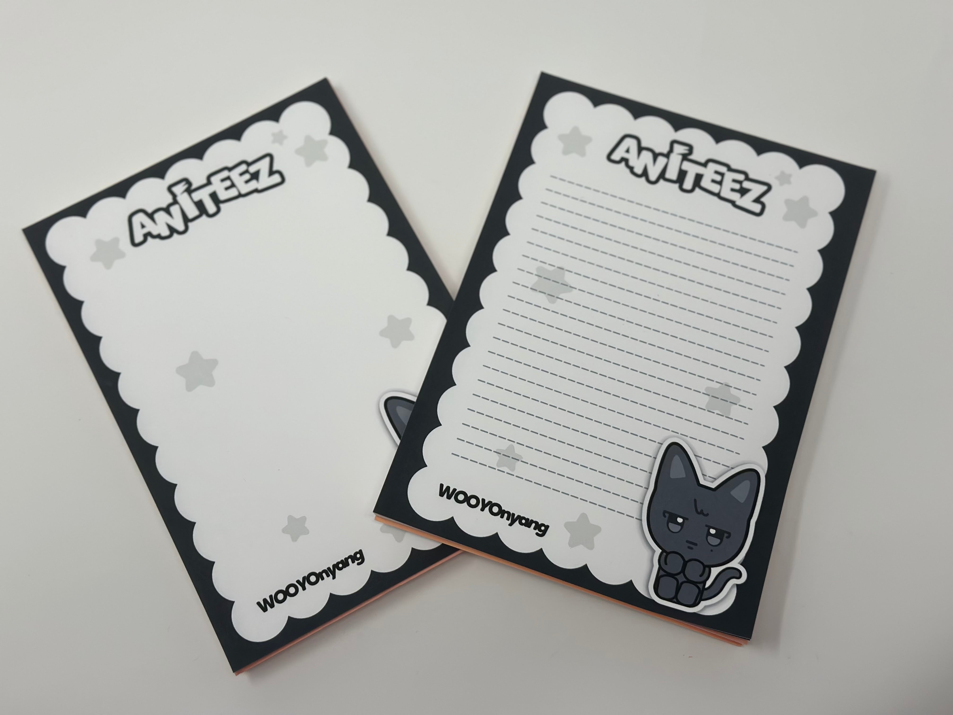 🐾 Aniteez Mini Memo Pad – Bordered & Decorative