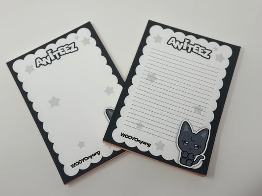 🐾 Aniteez Mini Memo Pad – Bordered & Decorative