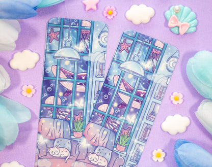 📖 Reading Room Bookmark – Glossy & Double-Sided! 🛋️