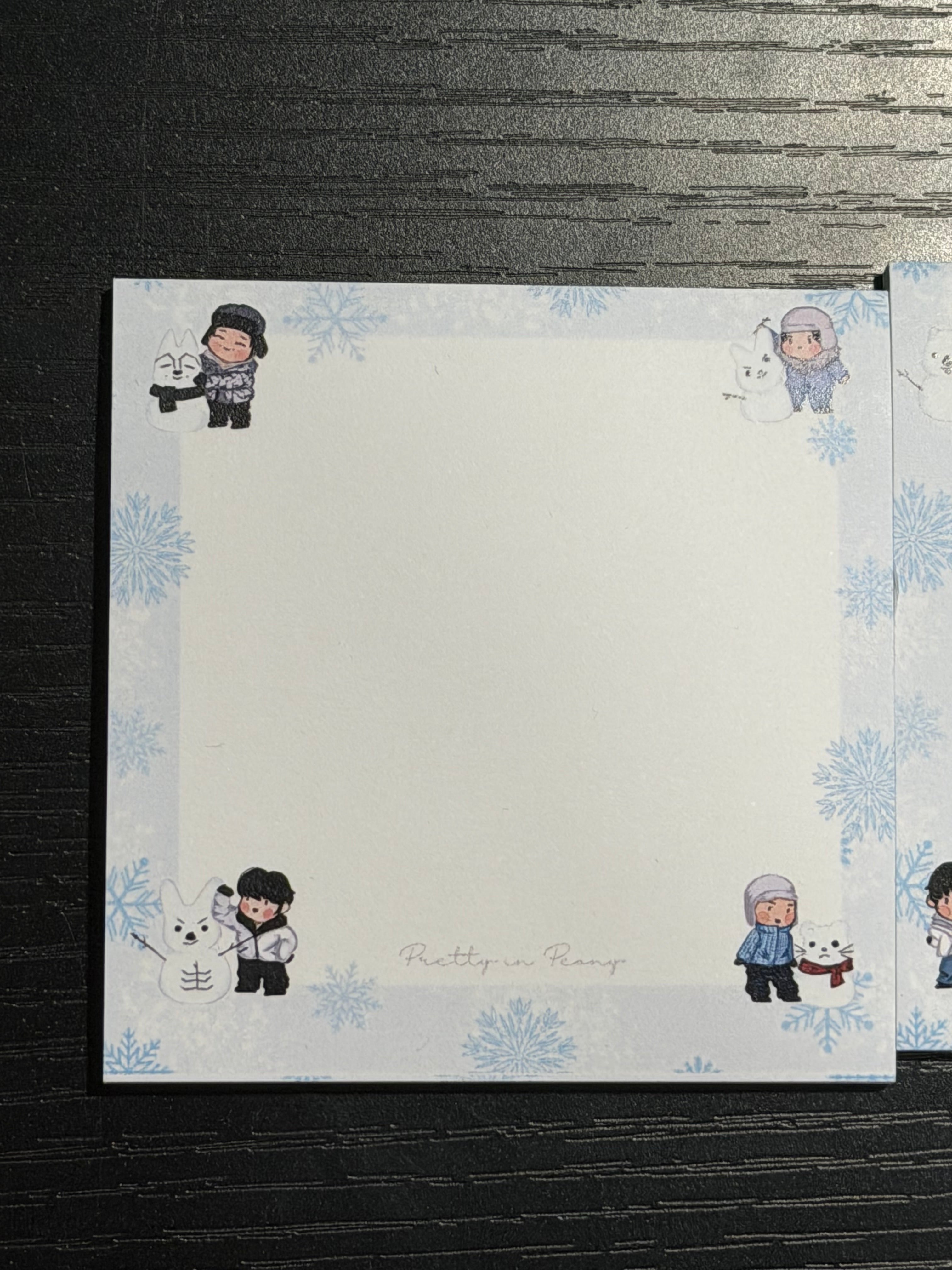 ❄️ Chibi Winter SKZOO Snowman Sticky Notes (Limited Edition)-thumbmail-3