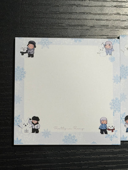 ❄️ Chibi Winter SKZOO Snowman Sticky Notes (Limited Edition)