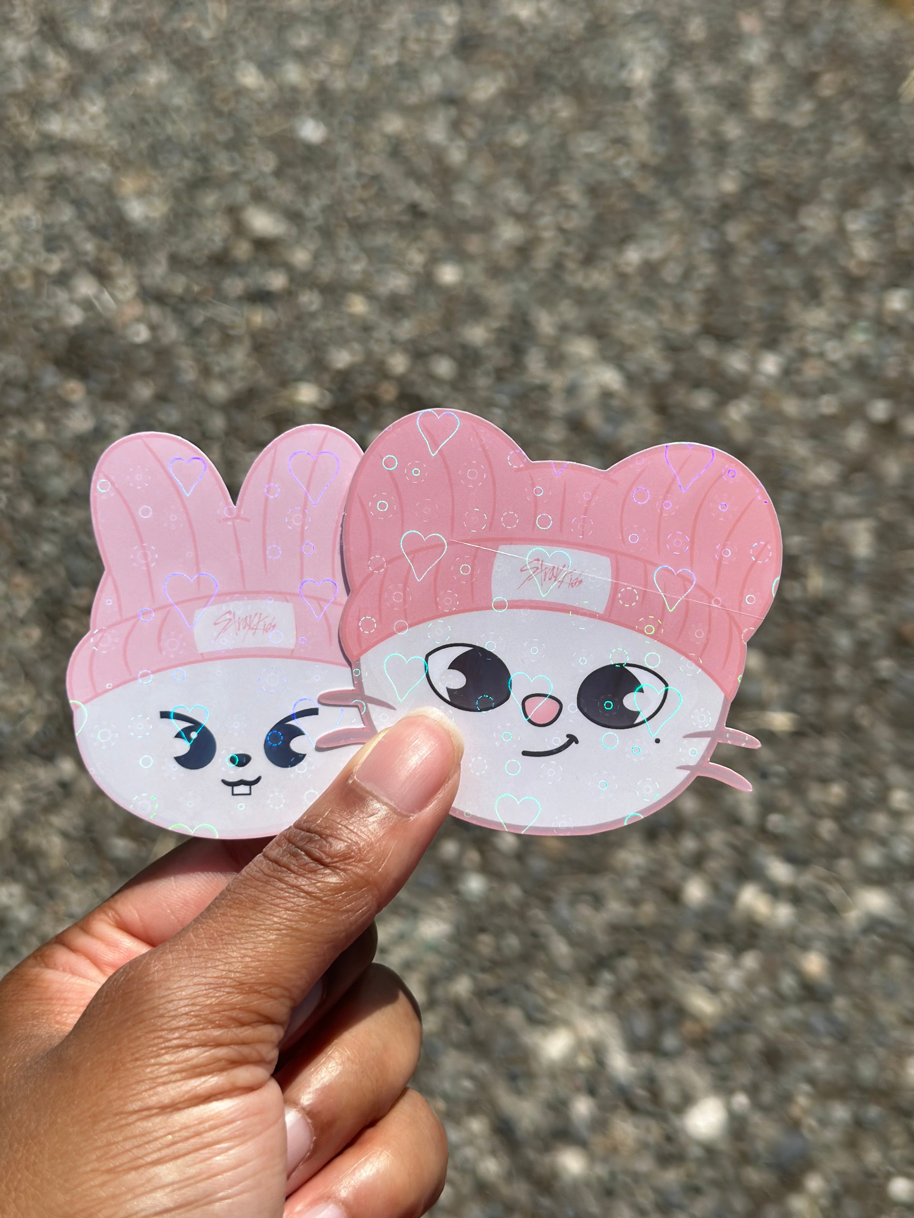 🐾 SKZOO with Beanies Vinyl Sticker Face Edition
