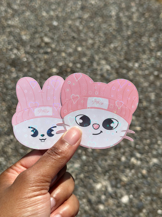 🐾 SKZOO with Beanies Vinyl Sticker Face Edition