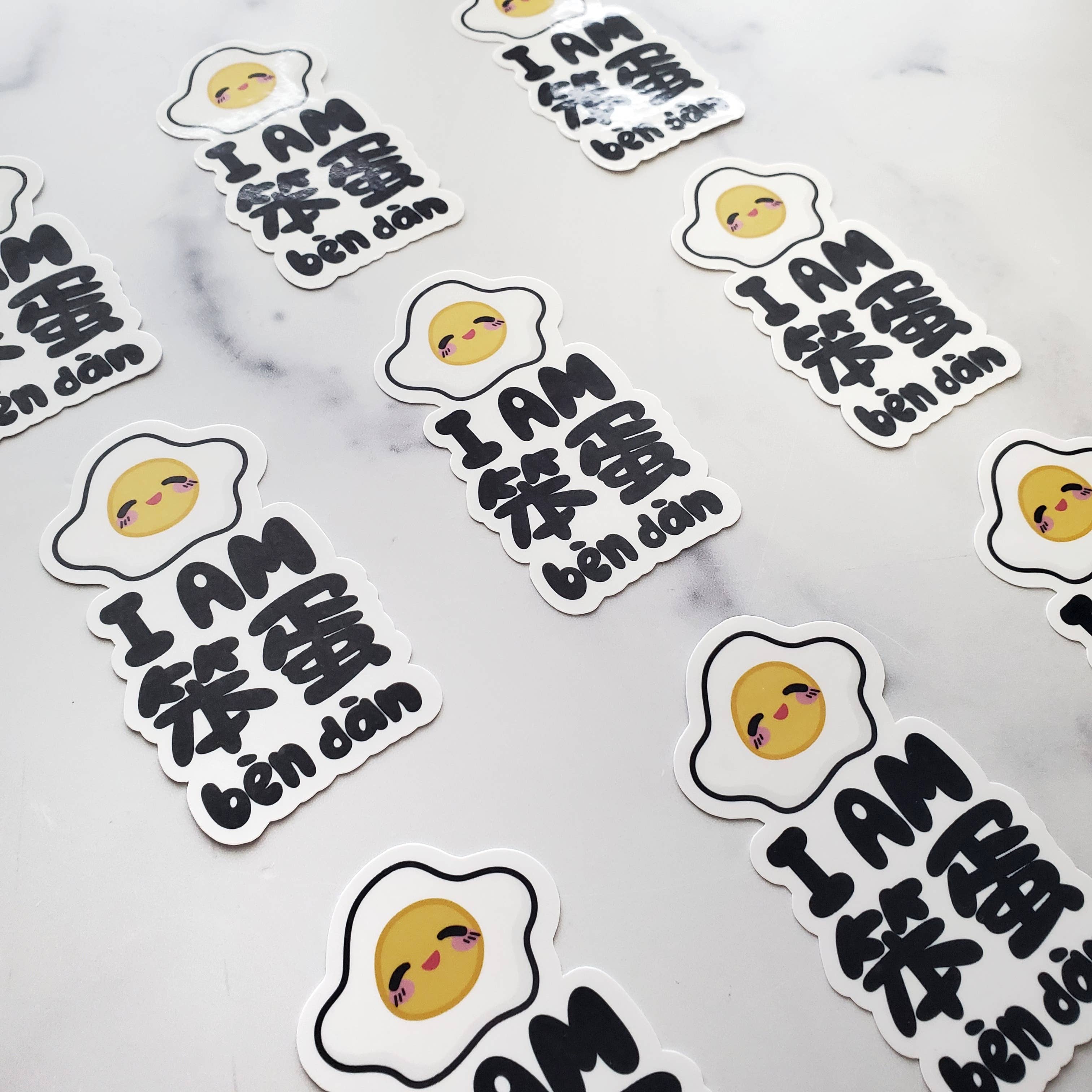 I am Stupid Egg 笨蛋 Ben Dan sticker, Funny Egg sticker-thumbmail-2