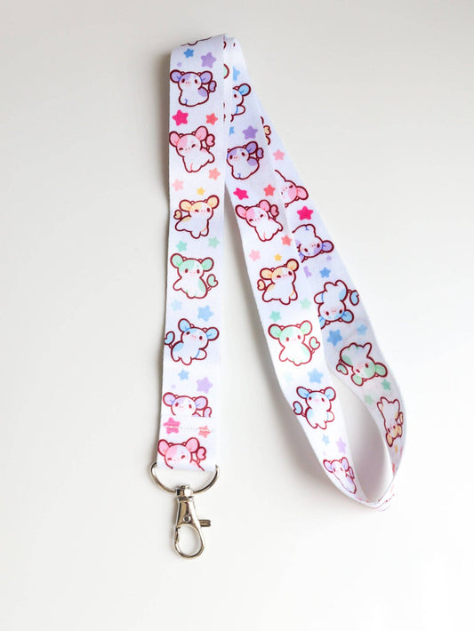 Pastel Cows Lanyard