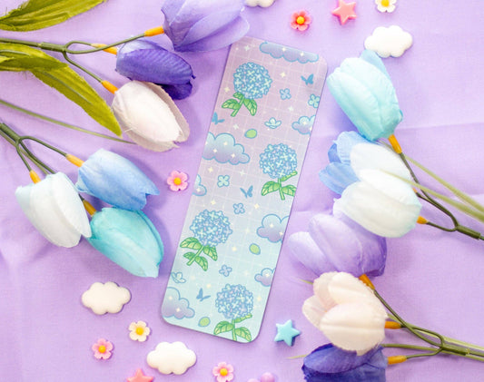 💐 Hydrangea Dreams Bookmark – Glossy & Double-Sided! 🌸