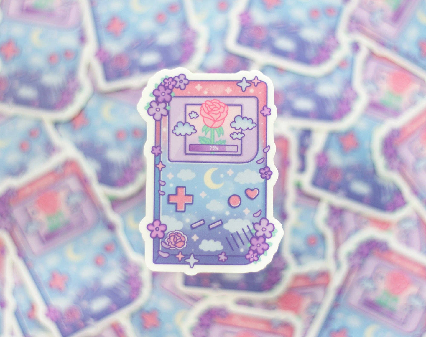 🎀 Game Girl Vinyl Sticker – Retro Gamer Babe Vibes! 👾