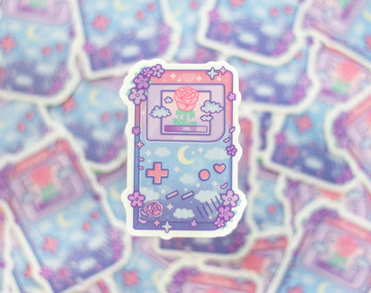 🎀 Game Girl Vinyl Sticker – Retro Gamer Babe Vibes! 👾