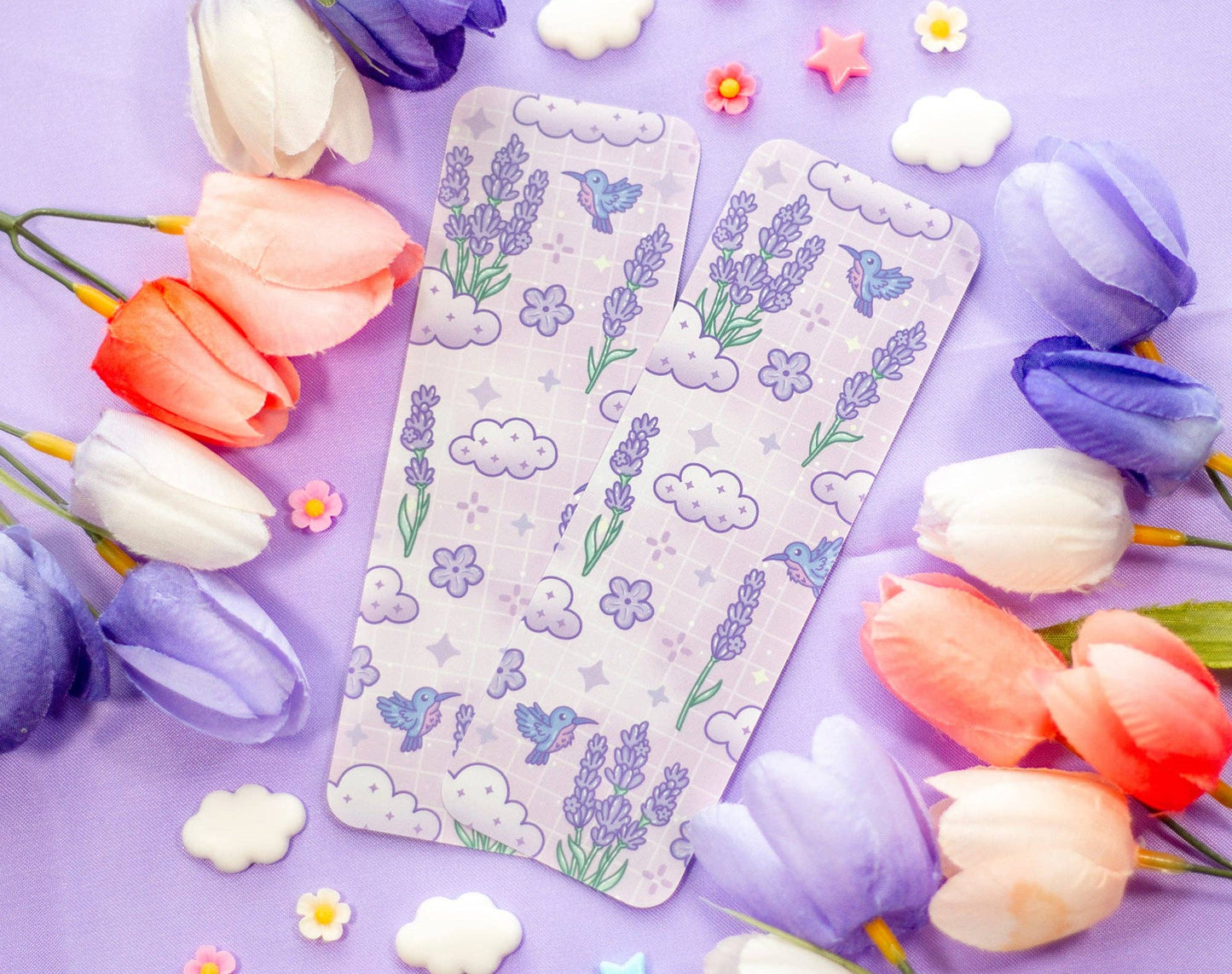 🌿 Lavender Dreams Bookmark – Glossy & Double-Sided! 💜