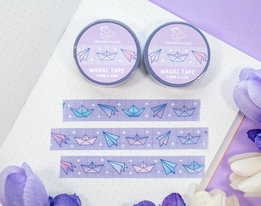 🛩️ Paper Planes & Boats Washi Tape – Drift and Fly!