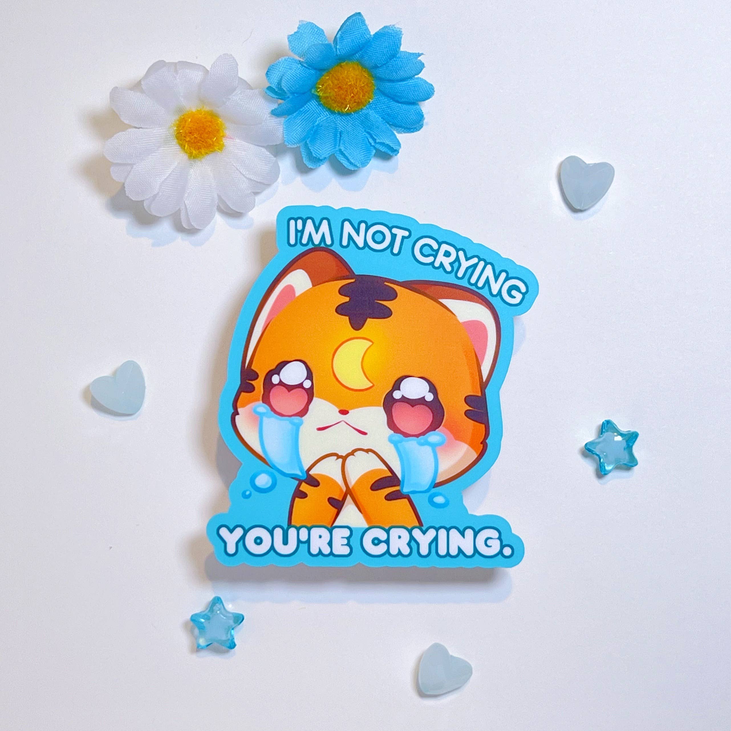 I'm Not Crying You're Crying Vinyl Sticker-thumbmail-2
