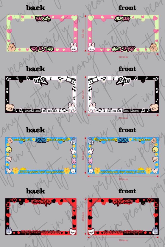 Stray Kids License Plate Frames