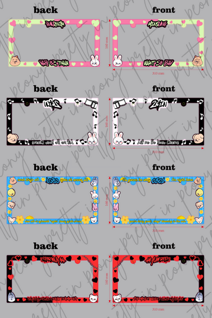 Stray Kids License Plate Frames
