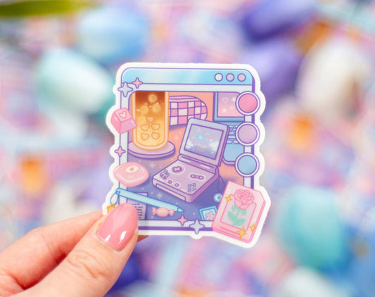 🎮 Chill Game Night Sticker – Cozy Gamer Vibes! 🧸