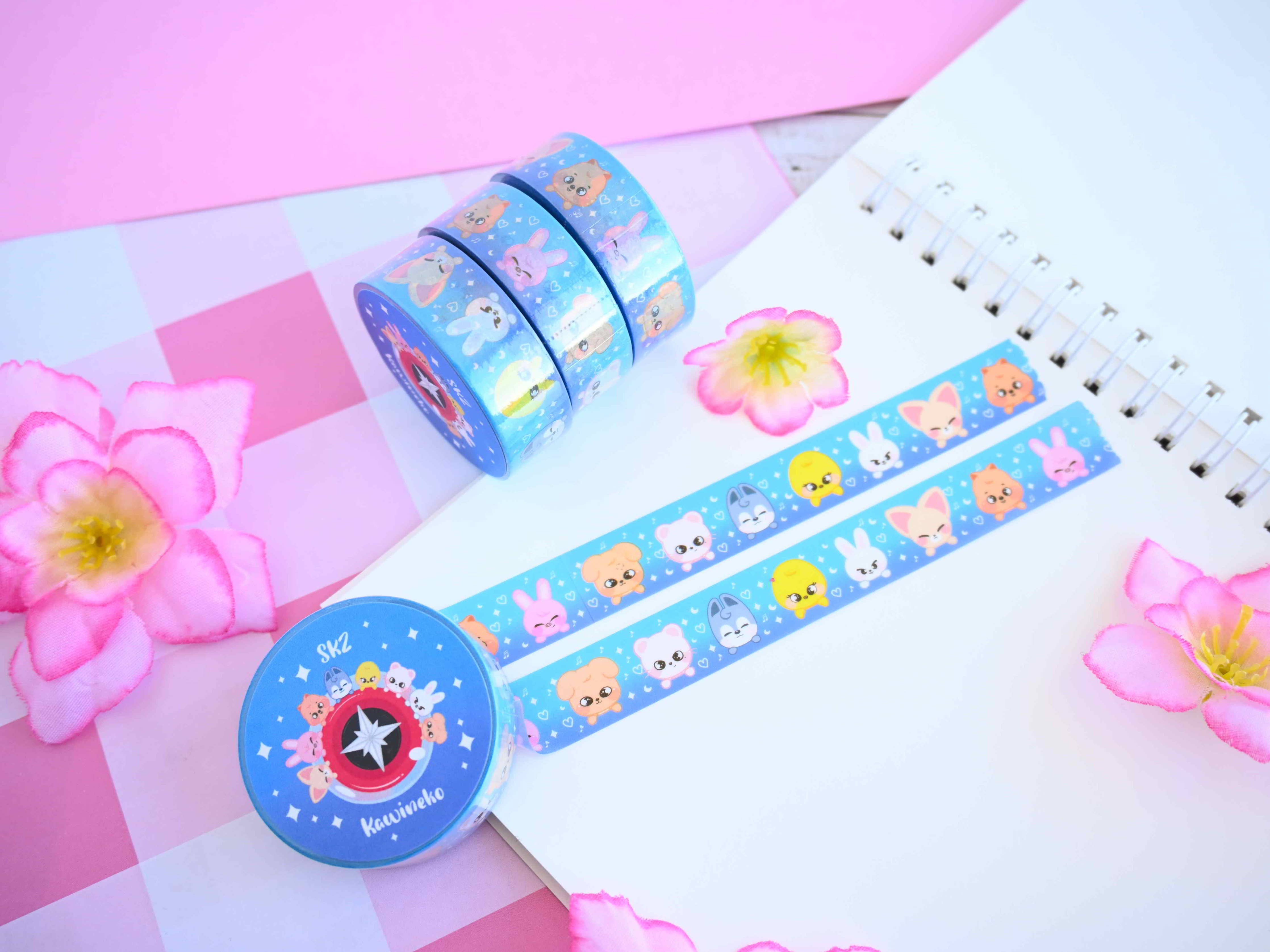 🎀 SKZOO Washi Tape – Adorable Idol Friends! 🌸-thumbmail-4